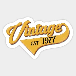 Vintage 1977 Sticker